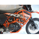 Crash frames KTM 690 Enduro R ´08-17´- upper + lower - orange